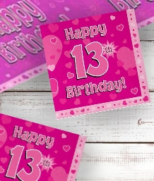 Pink Heart 13th Birthday Party Supplies | Balloon | Decoration | Pack